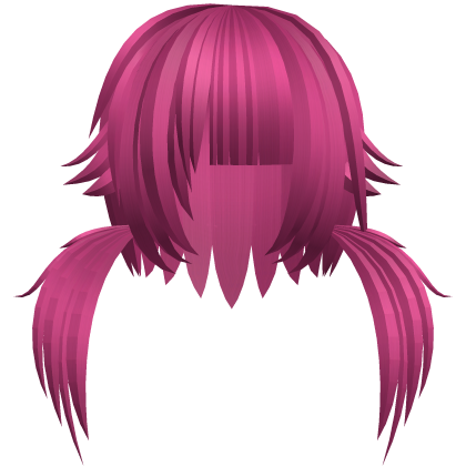(=XᆺX=) soft scene neko pigtails in dark pink Roblox item