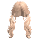 Wavy Low Pigtails(Blonde)