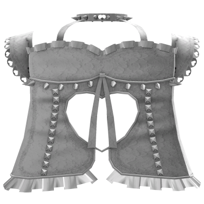 white gothic laced corset Roblox item