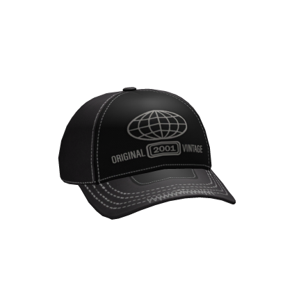 Worldwide Vintage Cap Black Roblox item