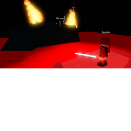 Star wars battle reinactments. Maul/Anakin vs Obi