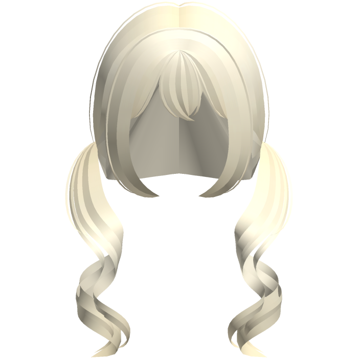 Blonde Wispy Fairy Shoujo Swirly Pigtails