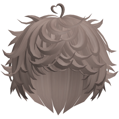 Dark Ash Cute Swirly Curly Kawaii Messy Hair Roblox item