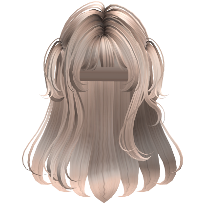 Platinium soft layered hime hair Roblox item