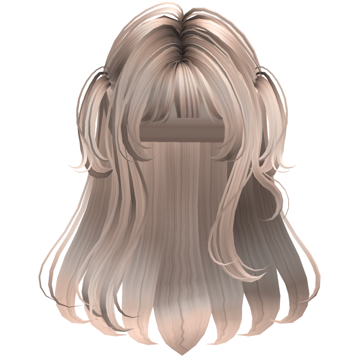 Platinium soft layered hime hair