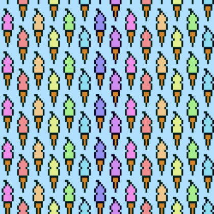 Pixel Ice Cream Roblox decal