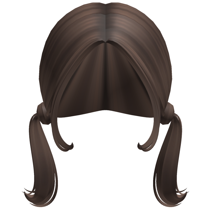 -',ৎ Mini Preppy Low Pigtails in Light Brown
