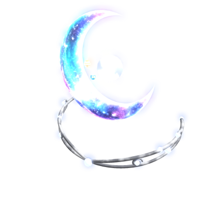 Galaxy Crescent Moon Tiara
