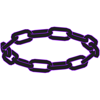 Glowing Chainlink Halo Black Purple