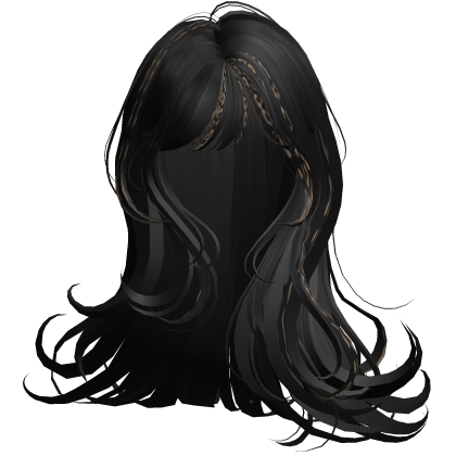 Silky Long Angelic Swirly Hair (Black Leopard)