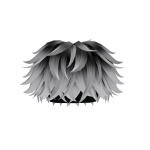 Messy Anime Fluffy Boy Hair (Black to White)