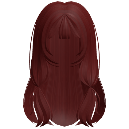 cutesy doll long wavy hair in red
