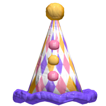 Halloween clown hat purple