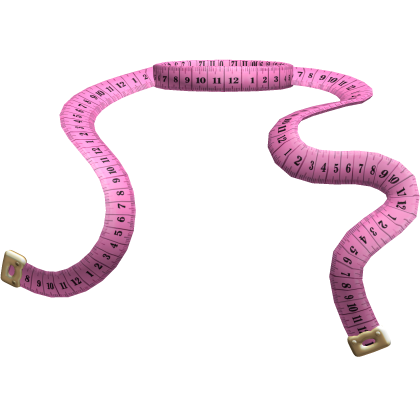 Measuring Tape Fashion Model Runway y2k Light Pink
