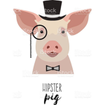 The hipster pigs