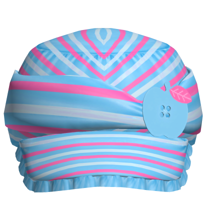 Cute 2000s Gyaru Apple Button In Pink White Blue