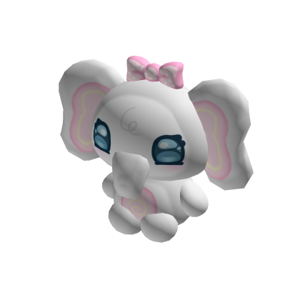 Cute Grey Elephant Holdable Plushie
