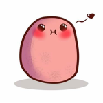 Fluffy pink potato