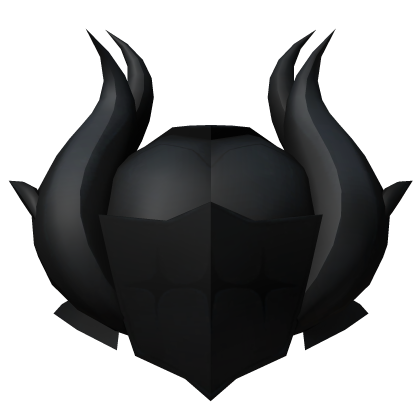 Black Bustling Knight Helmet Roblox item