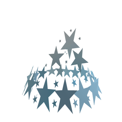 Pastel Blue Stars King's Crown