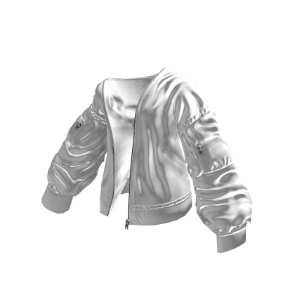 White Y2K Off Shoulder Jacket Roblox NoFilter