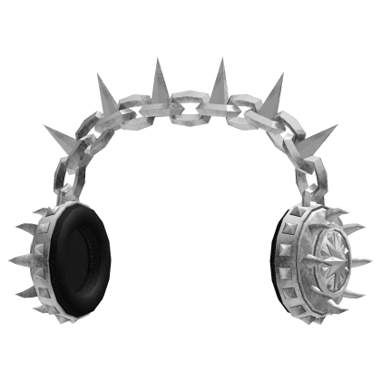 White Spikey Headphones