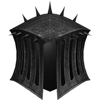 Black Gothic Knight Helmet Roblox item