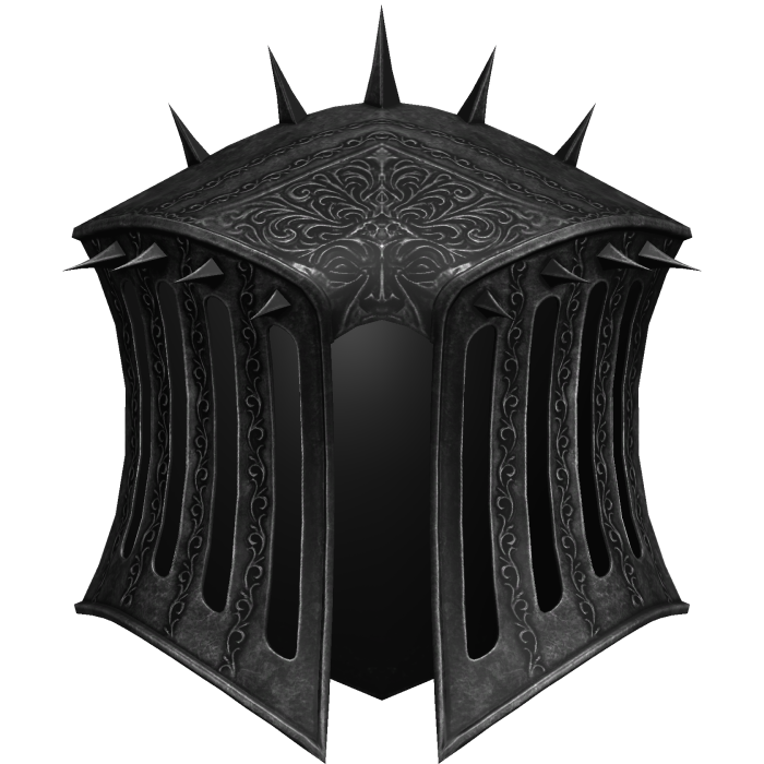 Black Gothic Knight Helmet