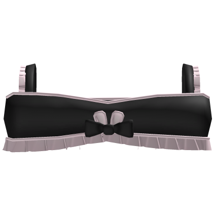 Cute bunny top in black Roblox item
