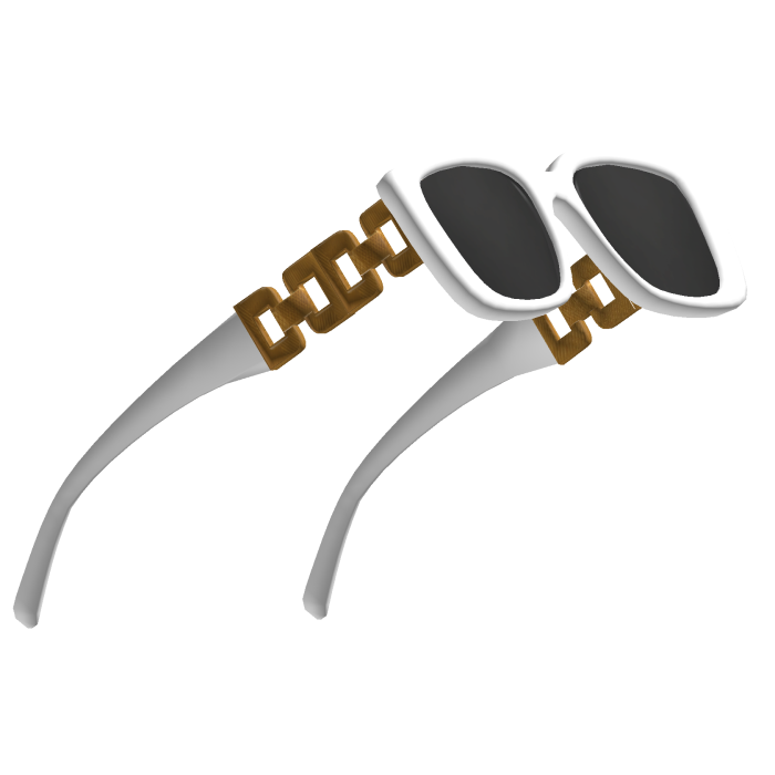 White Aesthetic Raised Y2K Glasses
