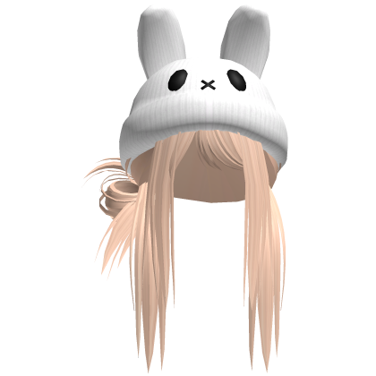 Moe Messy Girl Hair W/ Bunny Hat  Blonde