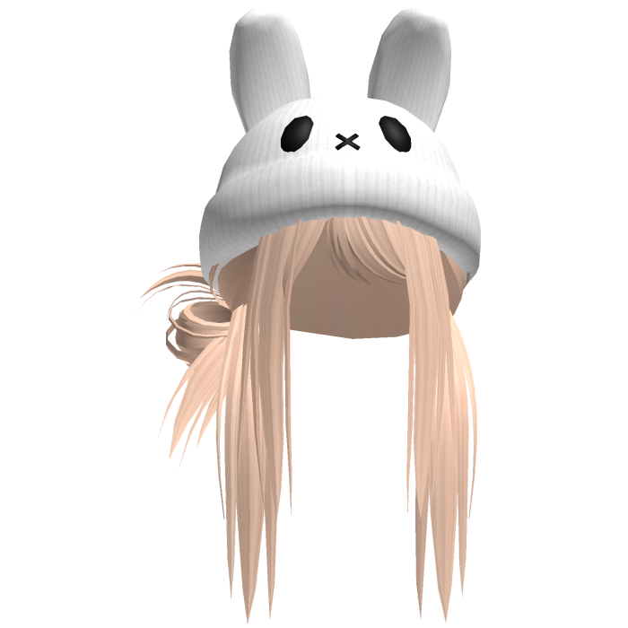 Moe Messy Girl Hair W/ Bunny Hat  Blonde