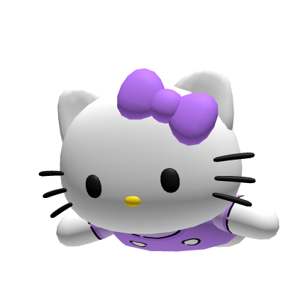Purple Kitty On Head Roblox item