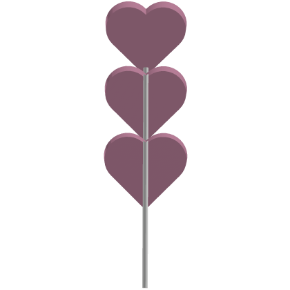 Purple Lollipop Heart Candy