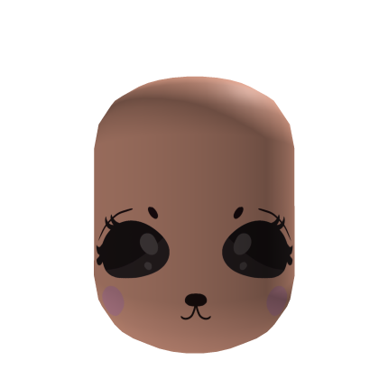 Cute light brown capy face with rosy cheeks thumbnail