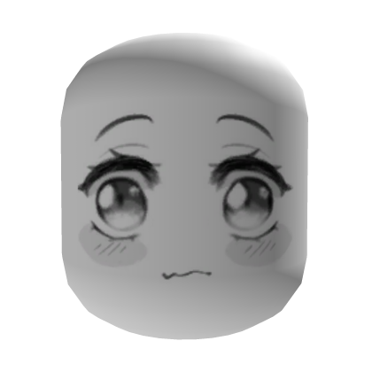  Flustered White Manga Face Roblox item