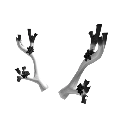 Sakura white and black antlers addon