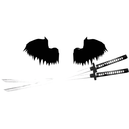 Dark Twin Katanas with Demon Wings