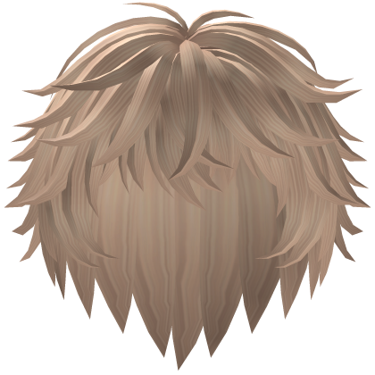 Fluffy Messy Anime Boy Hair (Blonde) Roblox item
