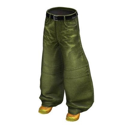 Green Barrel Leg Denim