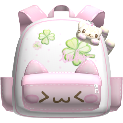 ♡ 3.0 lucky clover kitty backpack in pink