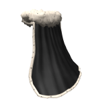 Black royal king cape