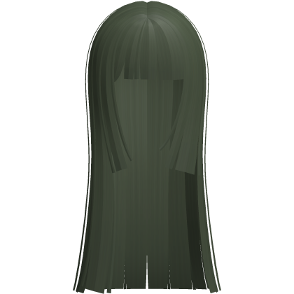 extra long hime moe japanese anime girl (green v2)