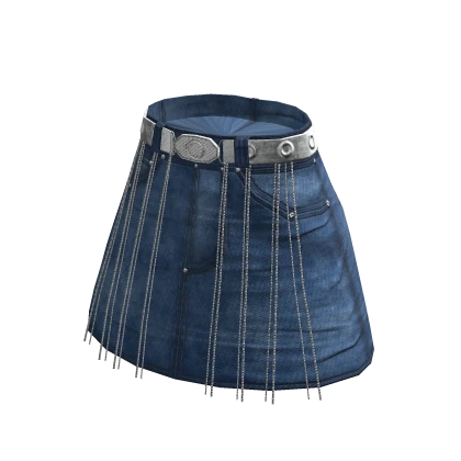 blue denim miniskirt with white pearls Roblox Item Rolimon s