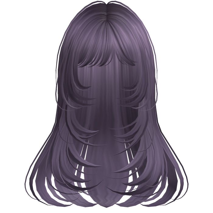 Long Straight Wispy Layers Purple