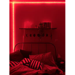 red led lights under the moon light