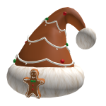 Christmas Gingerbread Santa Hat