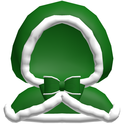 Christmas | cozy green winter hood