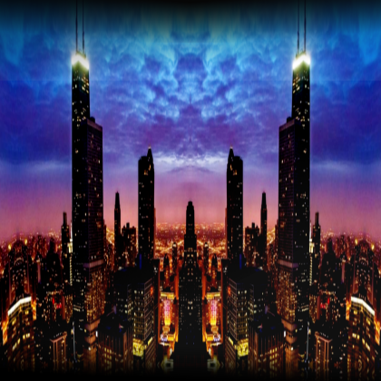 SkyBox Big City at Night
