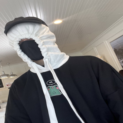 Ranboo wearing an hoodie Roblox decal